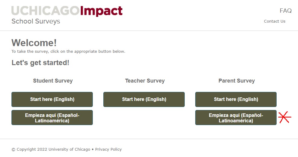 Parent Survey: 5 Essentials of Education