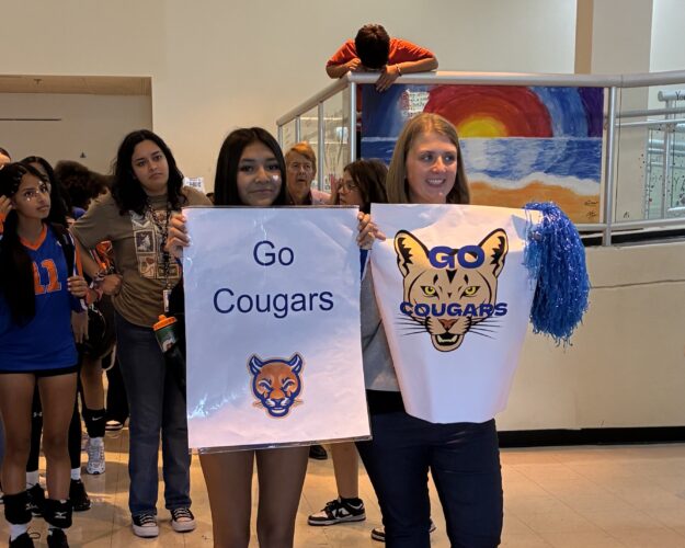 Jasmine Santana with Ms. Acosta