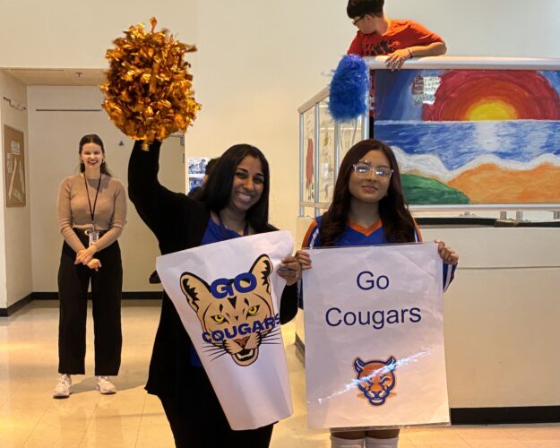 Meleny Chavez with Ms. Shah